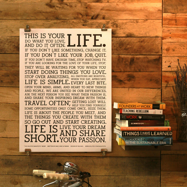 Holstee - Manifesto Poster